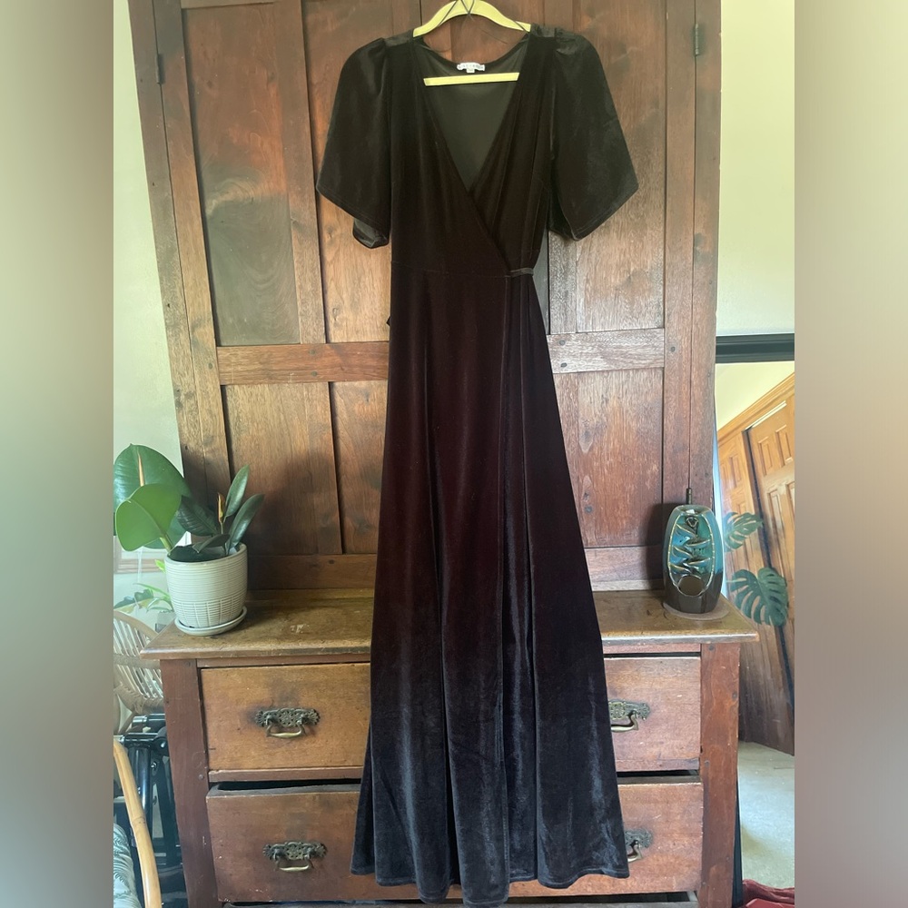 Baltic Børn Floor Length Velvet Dress